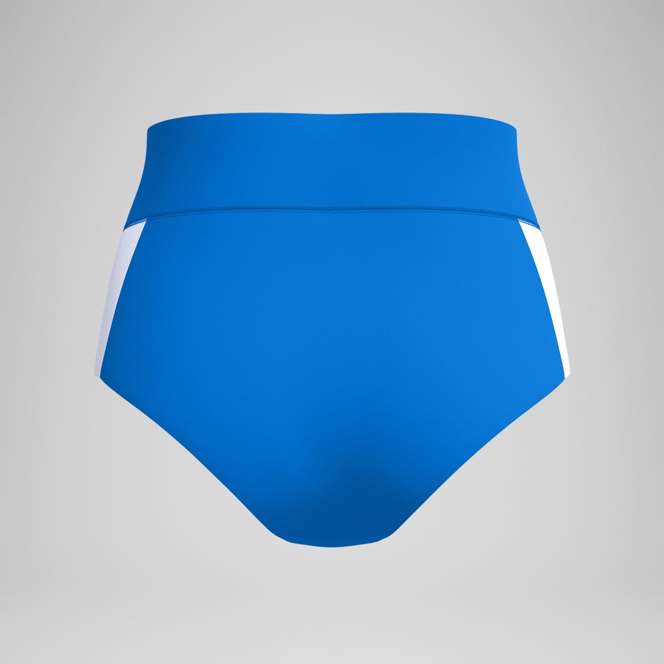 Jetstream Colourblock Banded Boyleg Bikini Bottom Blue/White | Speedo