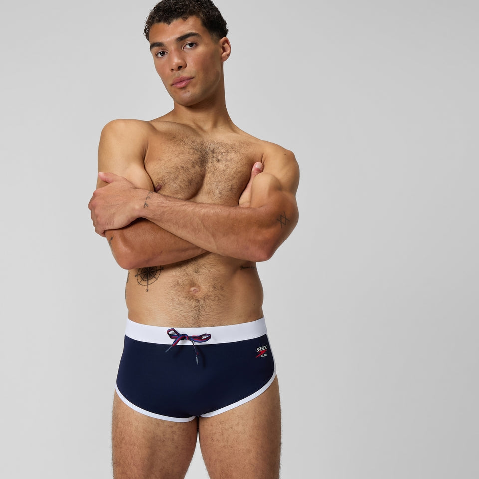 Jetstream 3.5'' Logo Brief Navy/White | Speedo