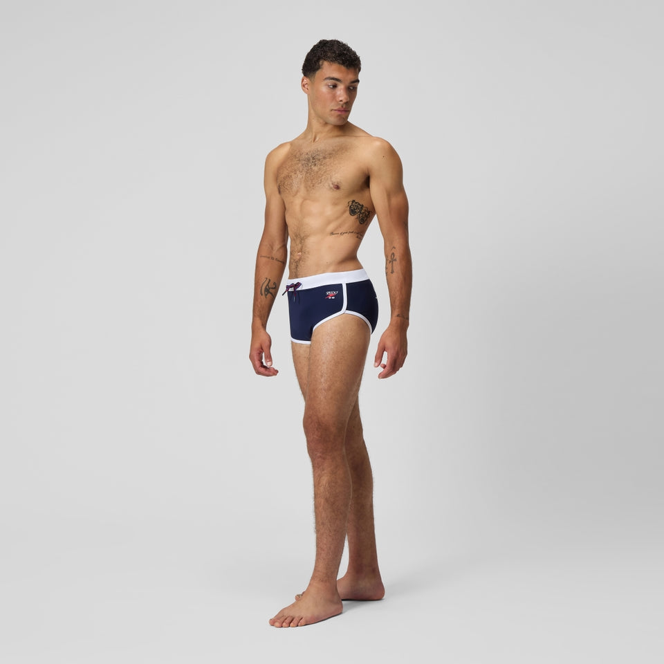 Jetstream 3.5'' Logo Brief Navy/White | Speedo