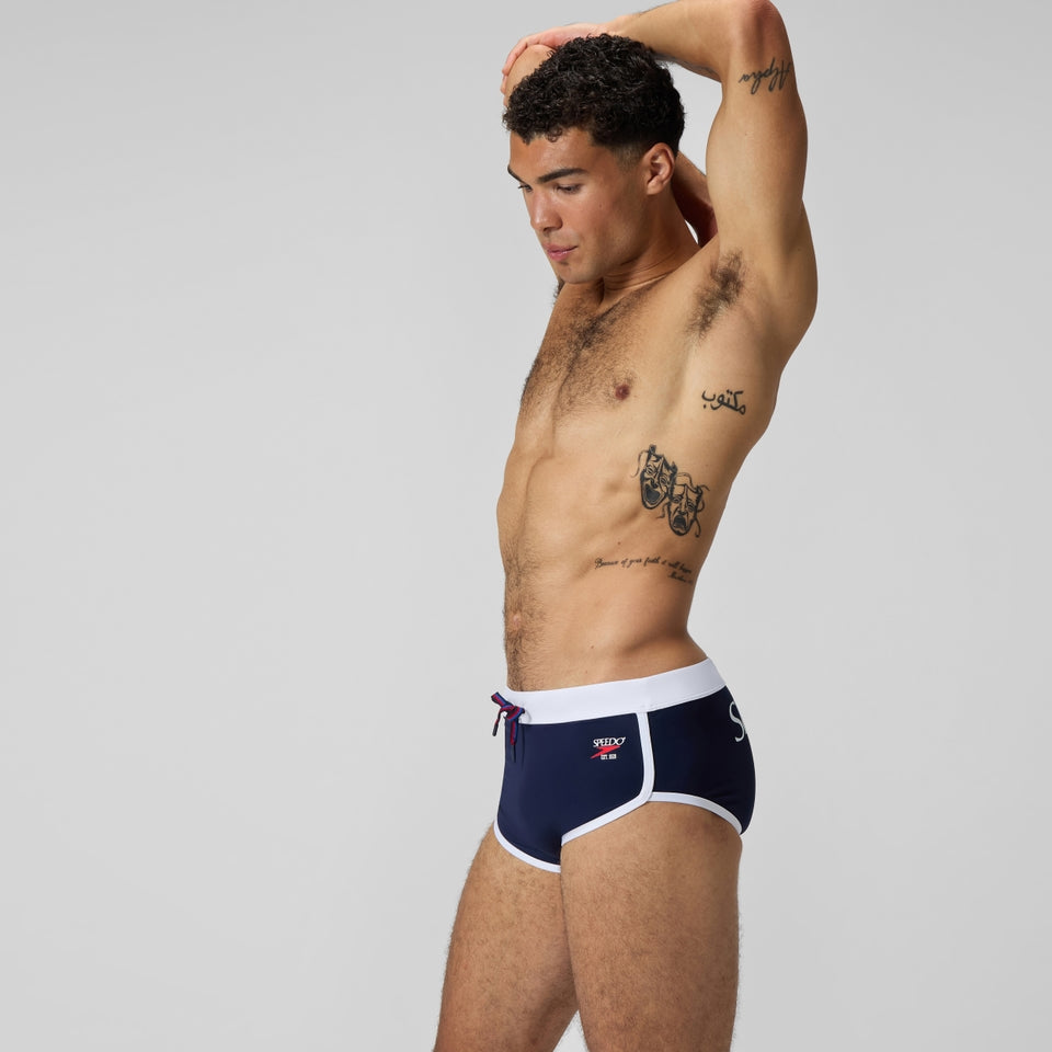 Jetstream 3.5'' Logo Brief Navy/White | Speedo