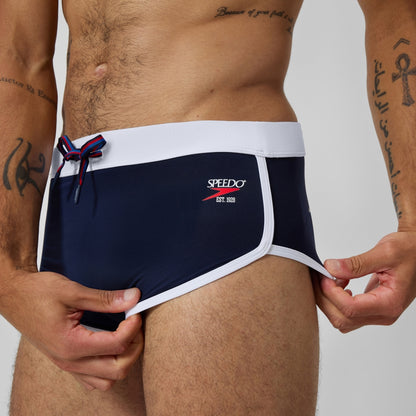 Jetstream 3.5'' Logo Brief Navy/White | Speedo