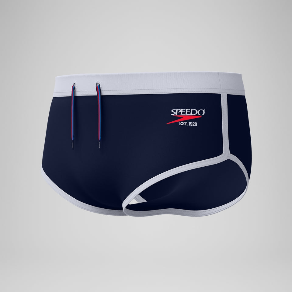 Jetstream 3.5'' Logo Brief Navy/White | Speedo