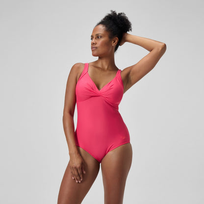 Shaping Cross Knot Swimsuit Pink | Speedo