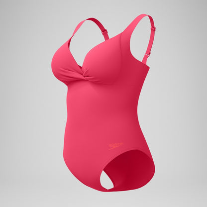 Shaping Cross Knot Swimsuit Pink | Speedo