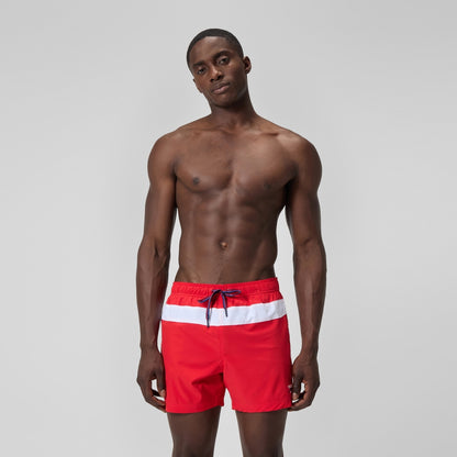 Jetstream 16'' Striped Colourblock Swim Shorts Red/White | Speedo