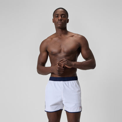 Jetstream 16'' Logo Swim Shorts White/Navy | Speedo