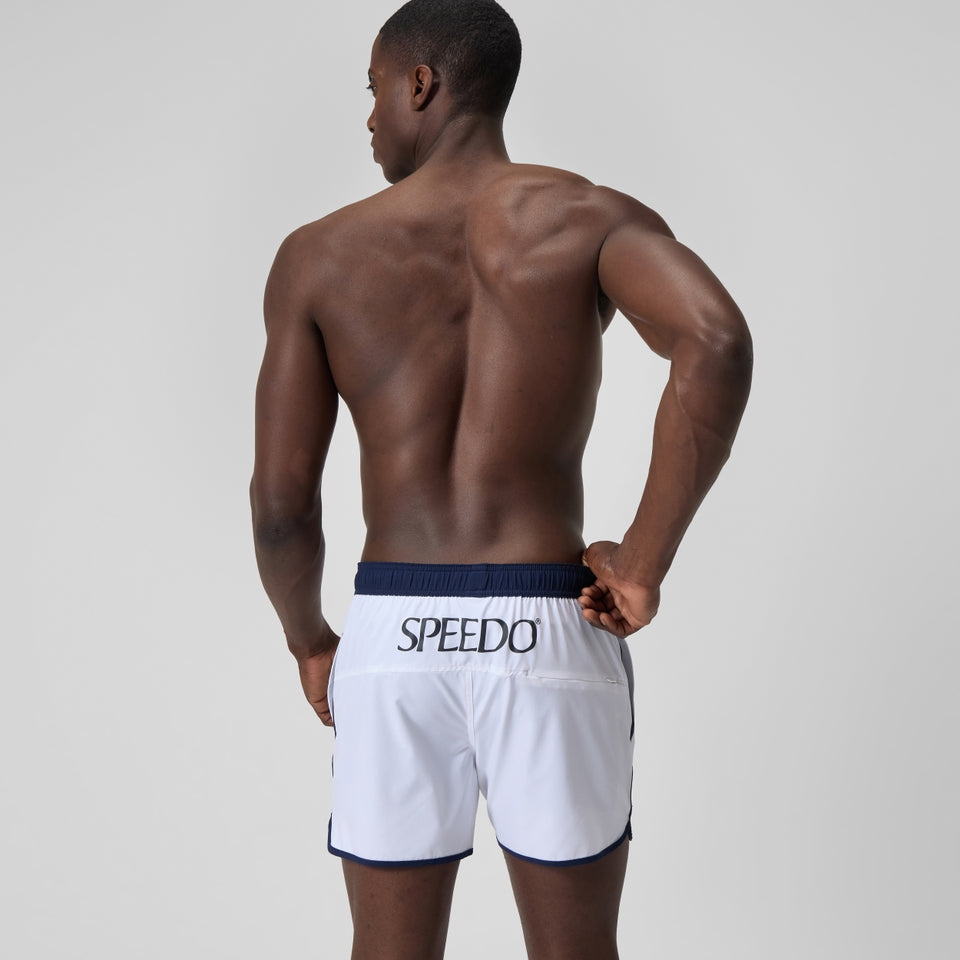 Jetstream 16'' Logo Swim Shorts White/Navy | Speedo