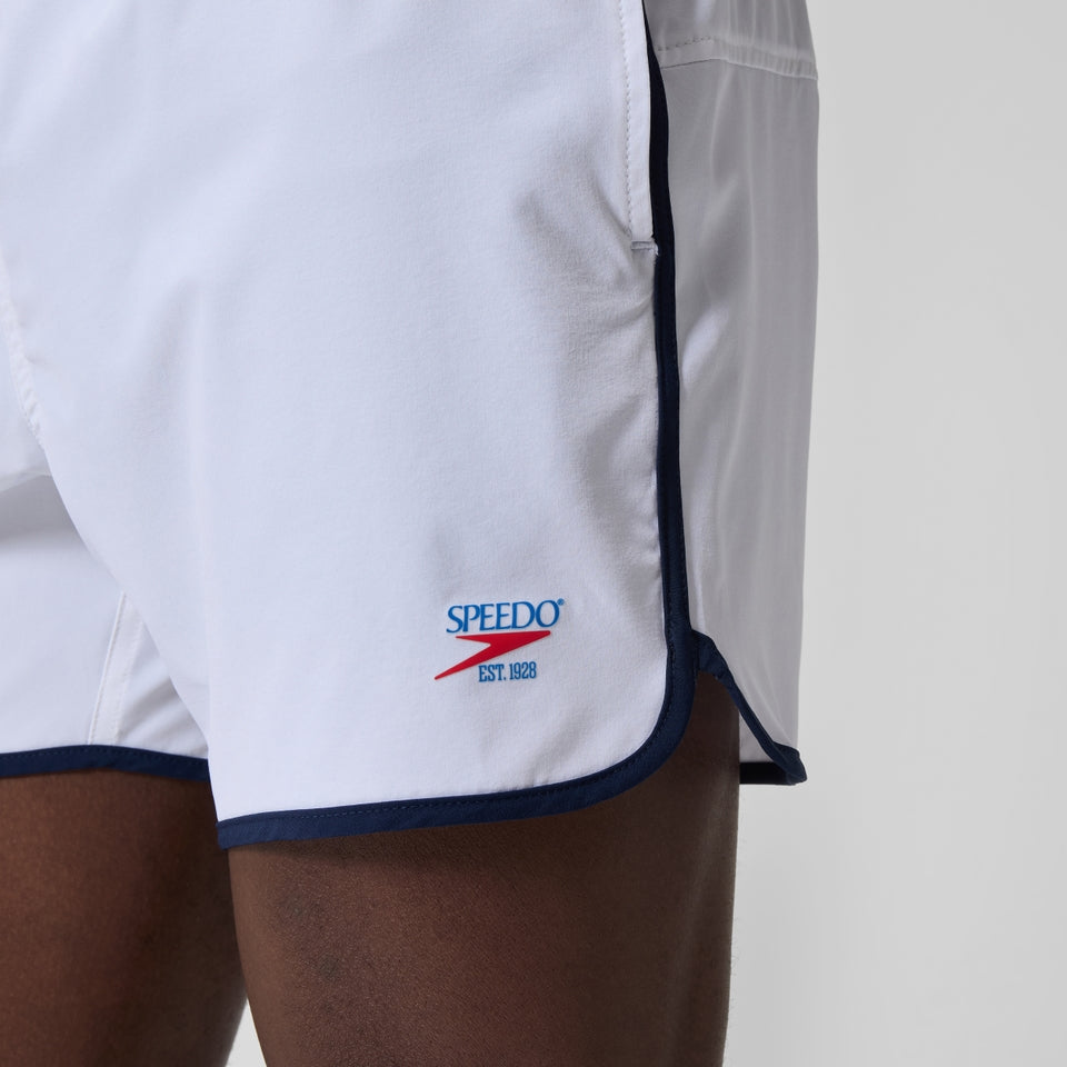 Jetstream 16'' Logo Swim Shorts White/Navy | Speedo