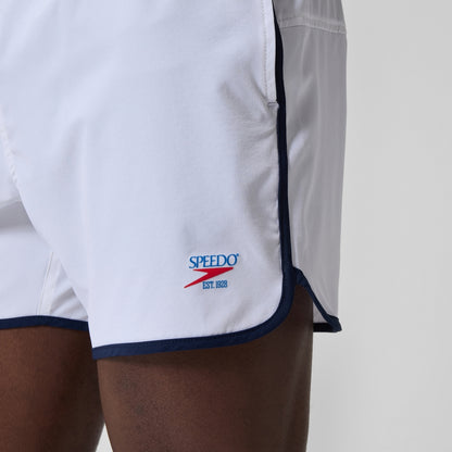Jetstream 16'' Logo Swim Shorts White/Navy | Speedo