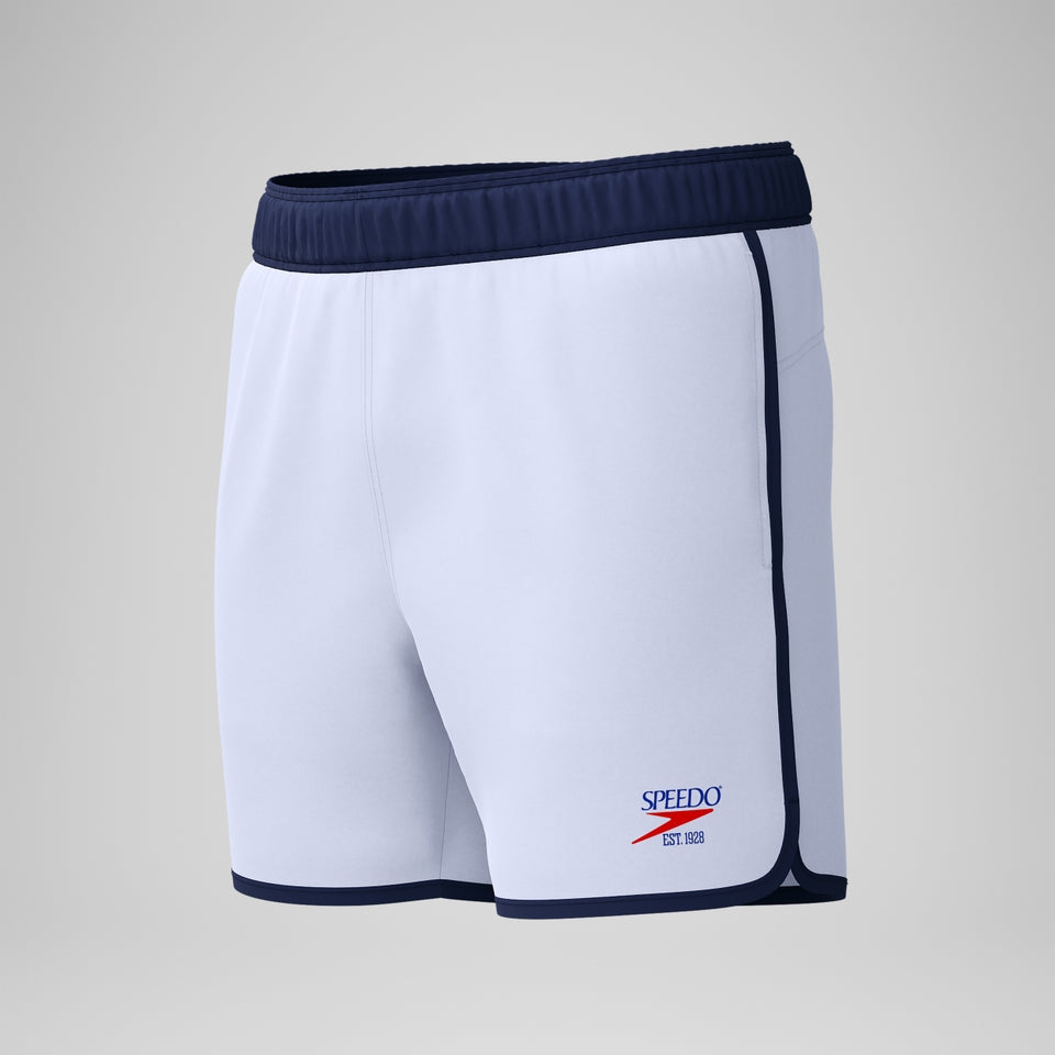 Jetstream 16'' Logo Swim Shorts White/Navy | Speedo
