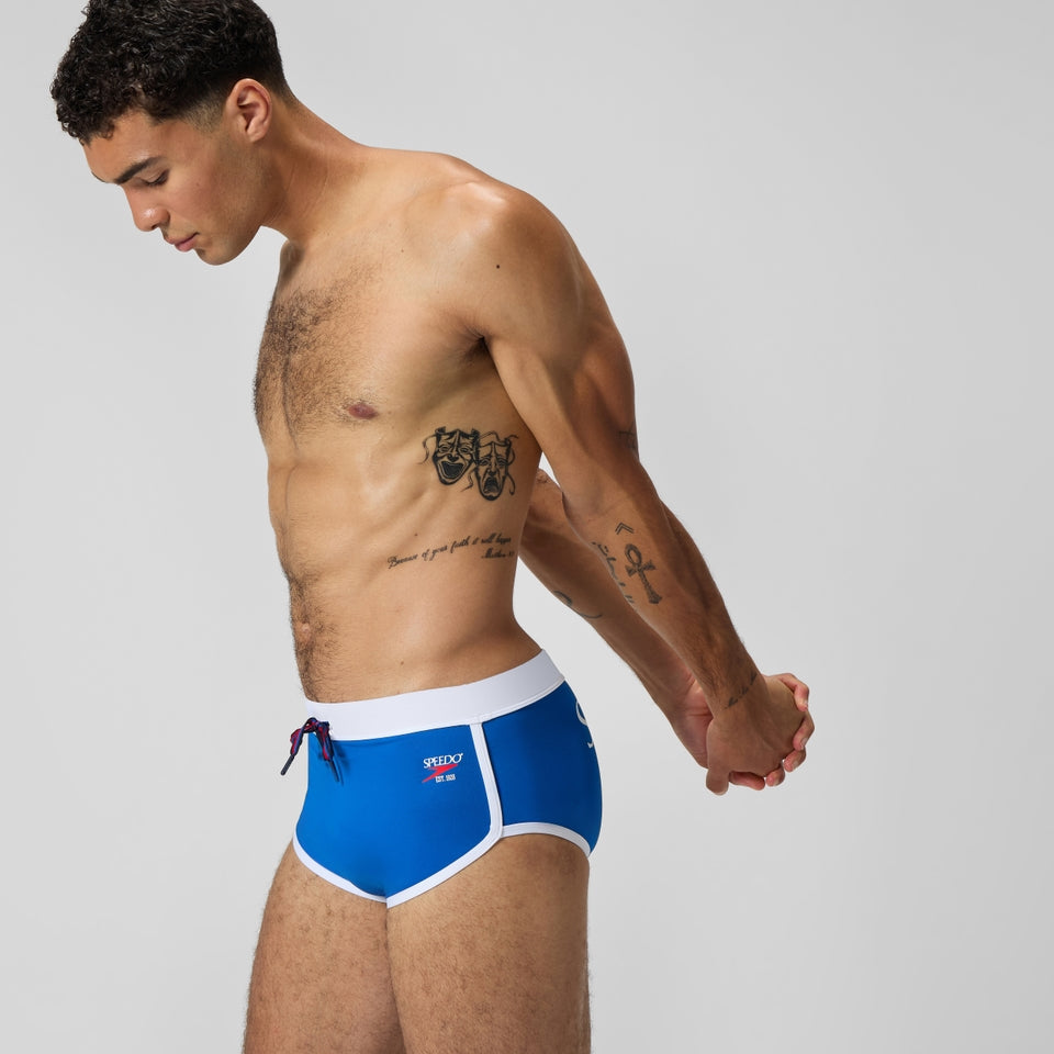 Jetstream 3.5'' Logo Brief Blue/White | Speedo