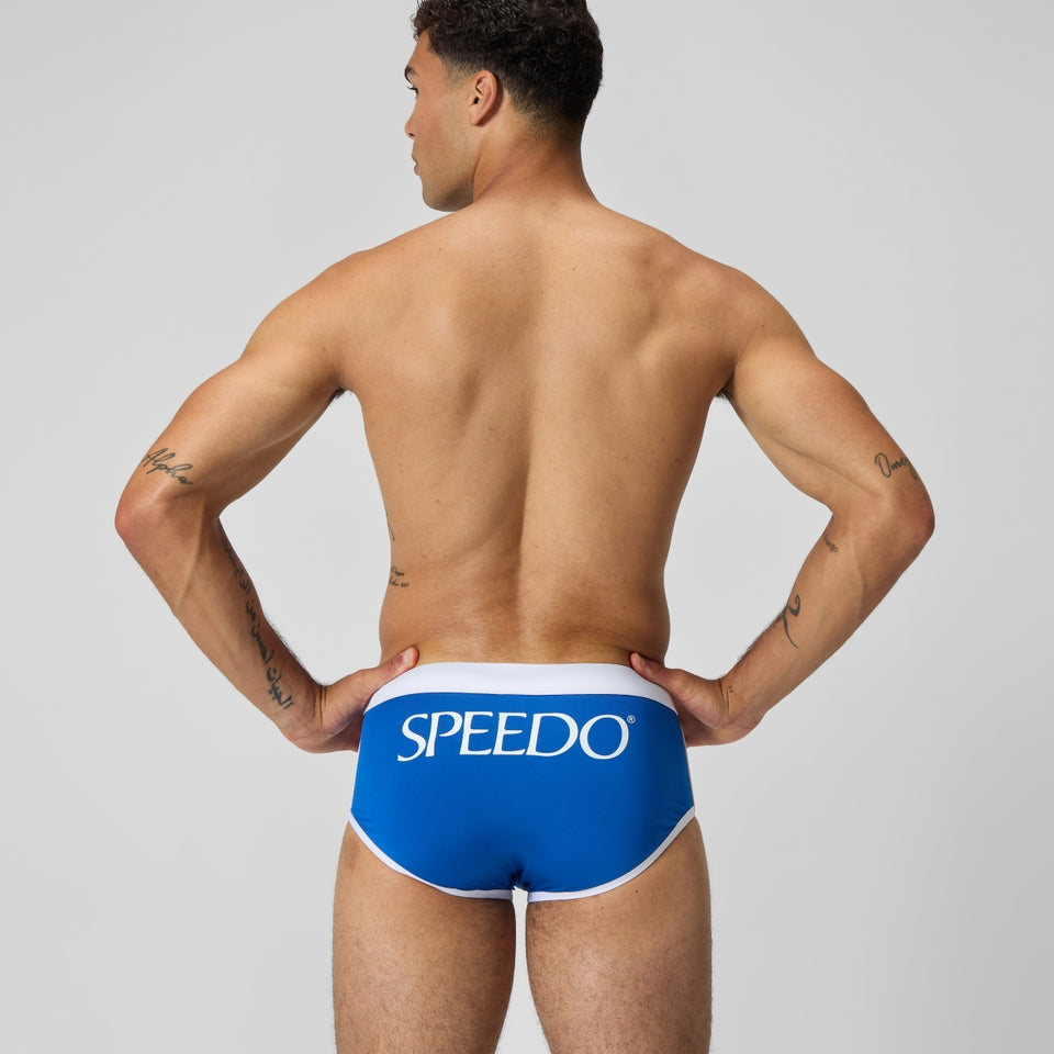 Jetstream 3.5'' Logo Brief Blue/White | Speedo