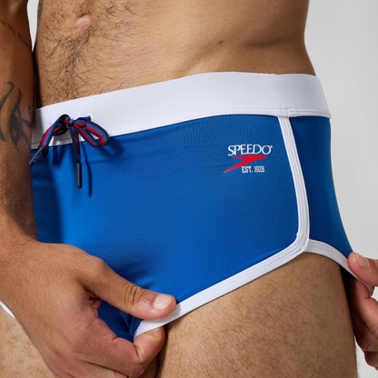 Jetstream 3.5'' Logo Brief Blue/White | Speedo