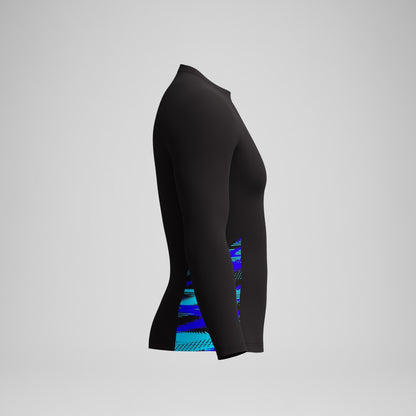 Endurance+ Splice Rash Top Black/Blue | Speedo
