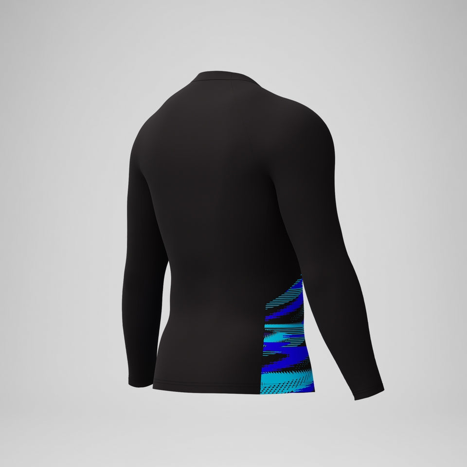 Endurance+ Splice Rash Top Black/Blue | Speedo