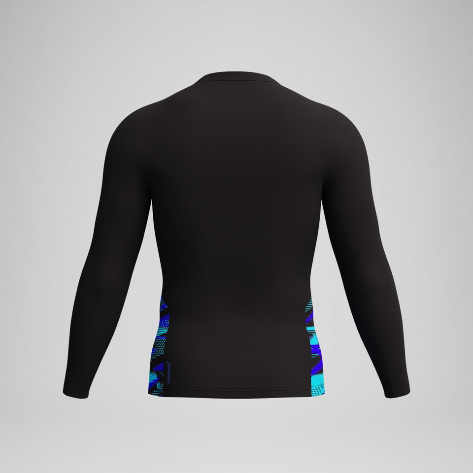 Endurance+ Splice Rash Top Black/Blue | Speedo