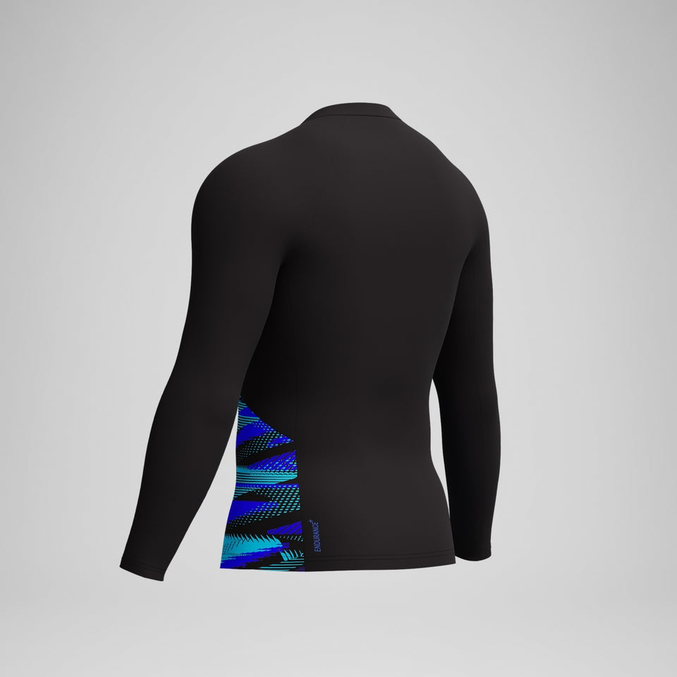 Endurance+ Splice Rash Top Black/Blue | Speedo