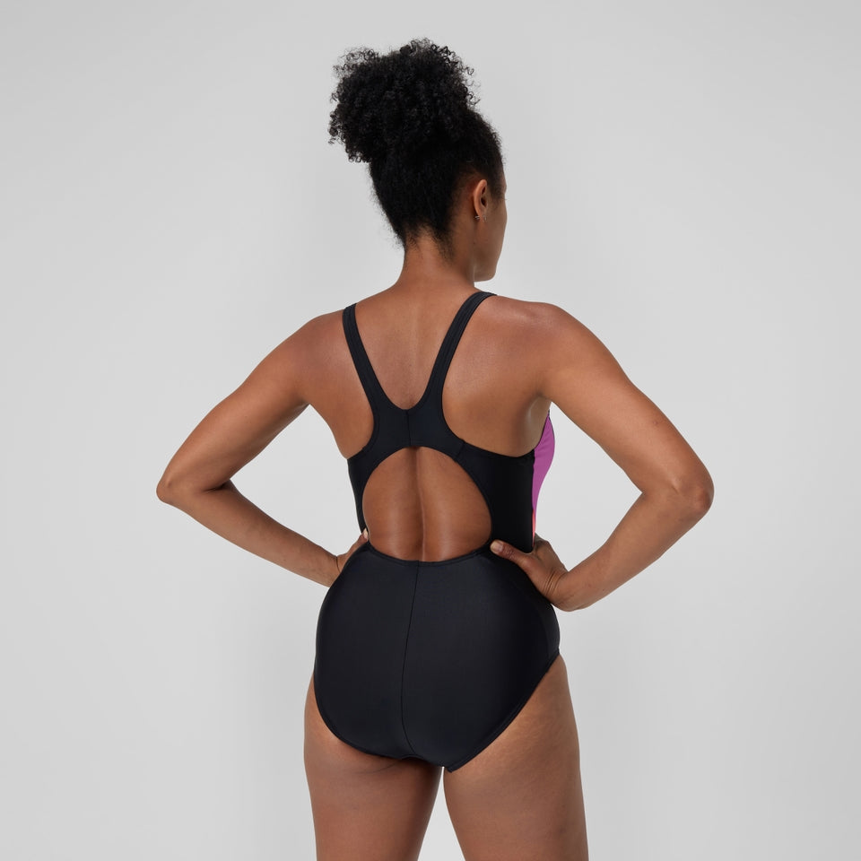 Colourblock 2.0 Swimsuit Black/Pink | Speedo