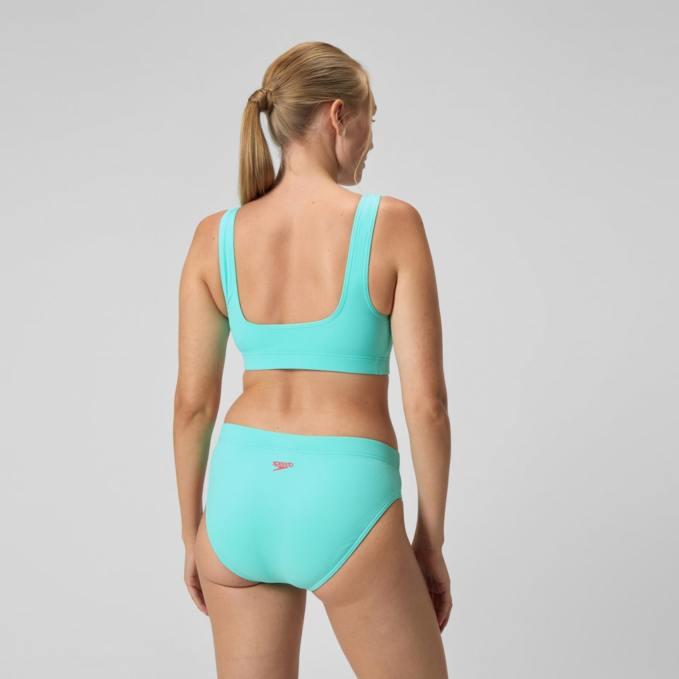 Textured Deep U-Back Bikini Turquoise | Speedo