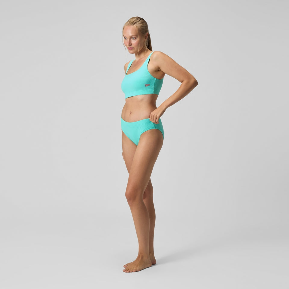 Textured Deep U-Back Bikini Turquoise | Speedo