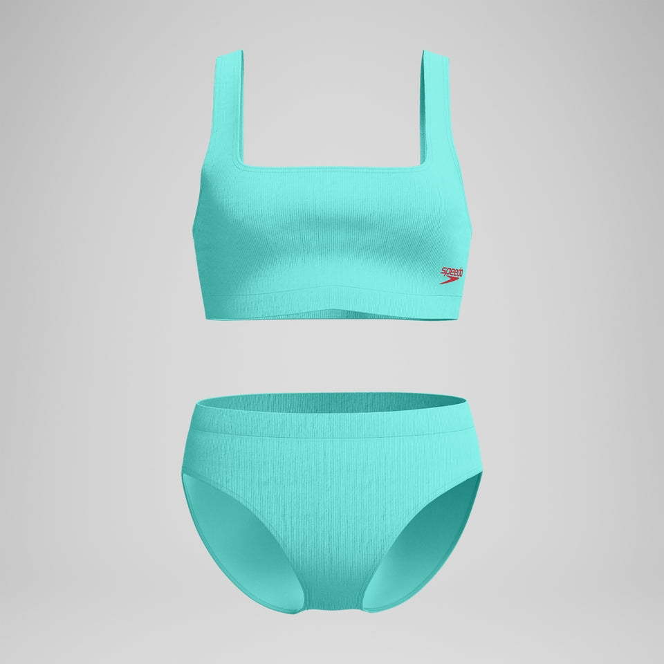 Textured Deep U-Back Bikini Turquoise | Speedo