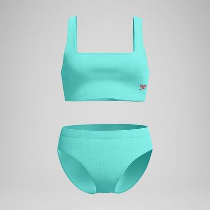 Textured Deep U-Back Bikini Turquoise | Speedo