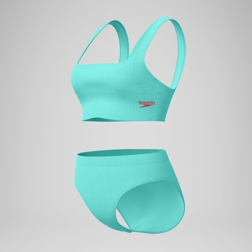 Textured Deep U-Back Bikini Turquoise | Speedo