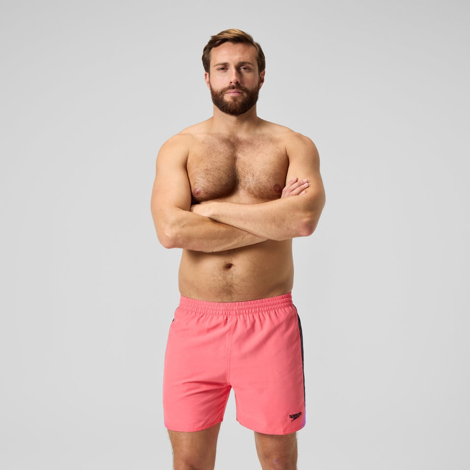 HyperBoom Splice 16'' Swim Shorts Coral/Black | Speedo