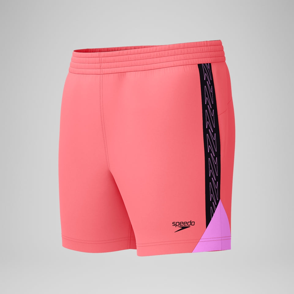 HyperBoom Splice 16'' Swim Shorts Coral/Black | Speedo