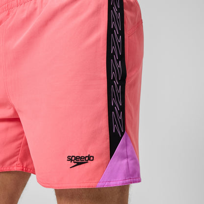 HyperBoom Splice 16'' Swim Shorts Coral/Black | Speedo