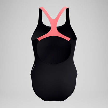 Medley Logo Swimsuit Black/Coral | Speedo