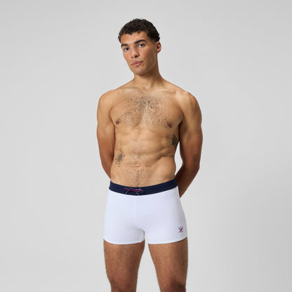 Jetstream Solid Aquashort White/Navy | Speedo