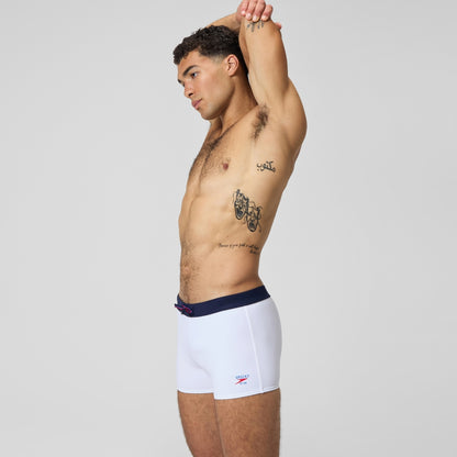 Jetstream Solid Aquashort White/Navy | Speedo