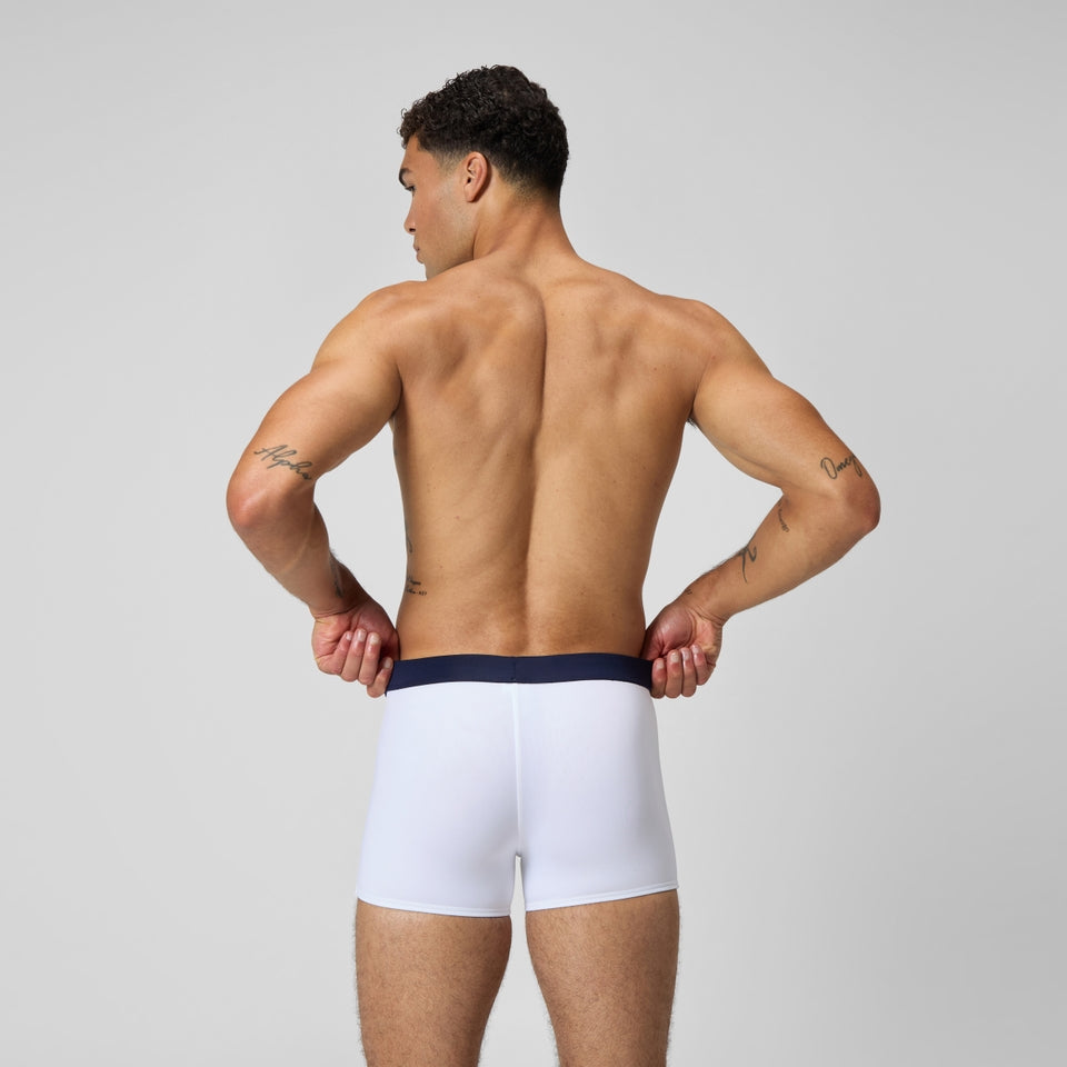 Jetstream Solid Aquashort White/Navy | Speedo