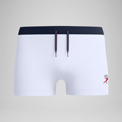 Jetstream Solid Aquashort White/Navy | Speedo