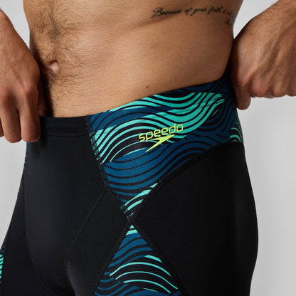 Endurance+ Max Splice Mid Jammer Black/Turquoise | Speedo