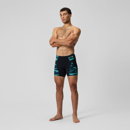 Endurance+ Max Splice Mid Jammer Black/Turquoise | Speedo