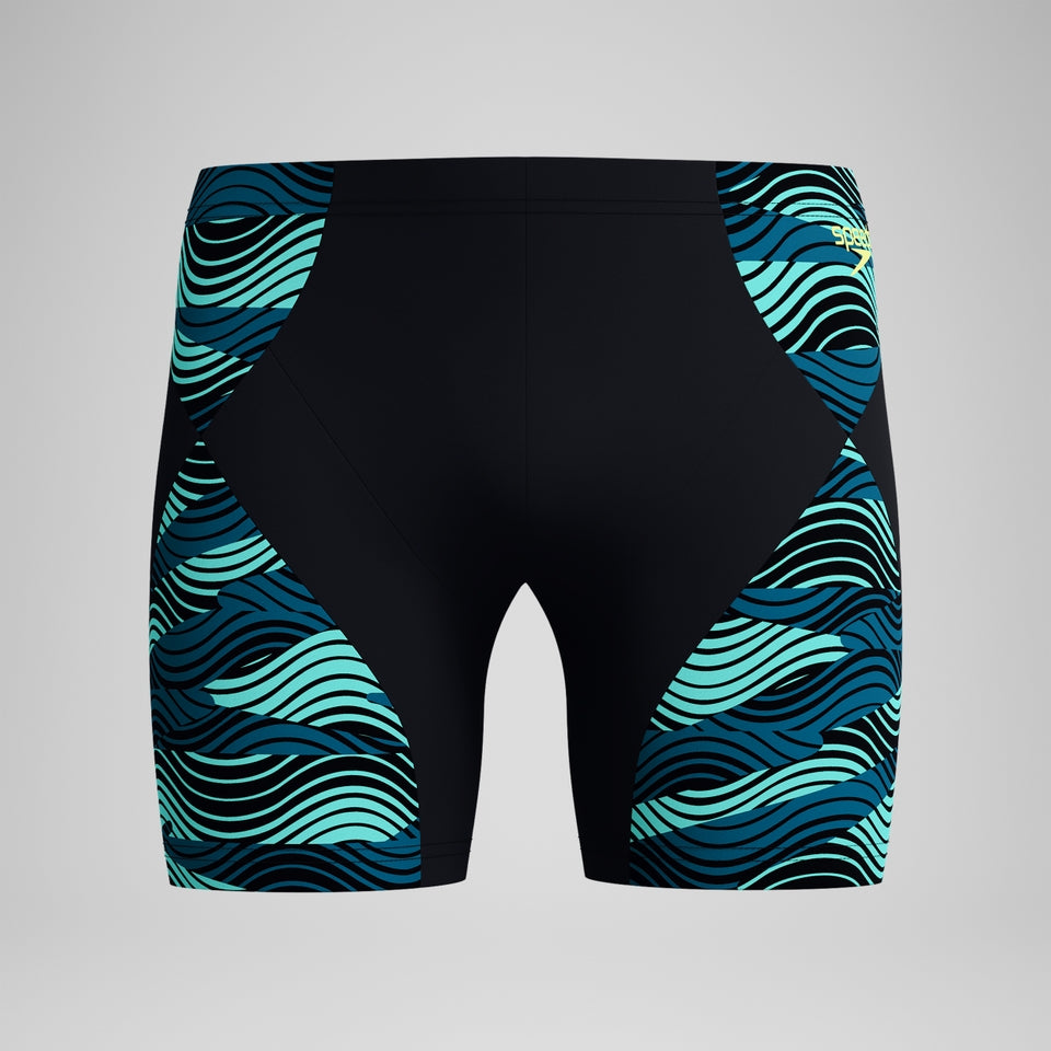 Endurance+ Max Splice Mid Jammer Black/Turquoise | Speedo