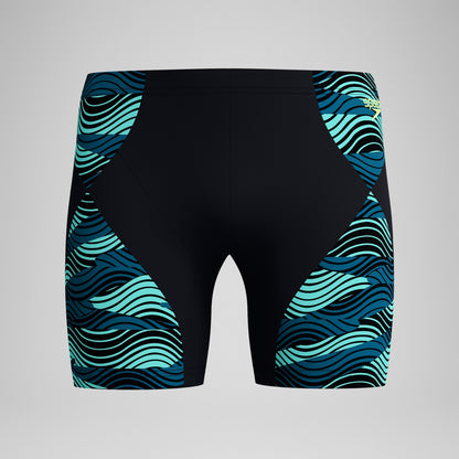 Endurance+ Max Splice Mid Jammer Black/Turquoise | Speedo