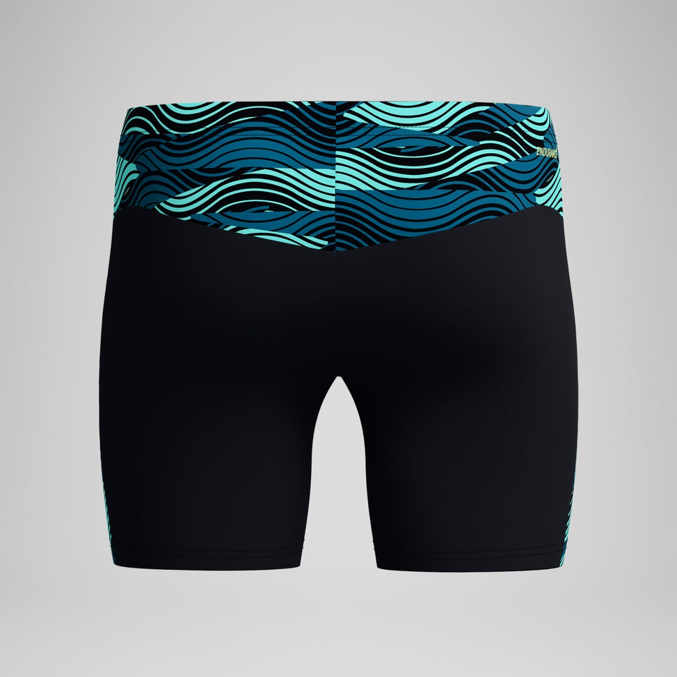 Endurance+ Max Splice Mid Jammer Black/Turquoise | Speedo