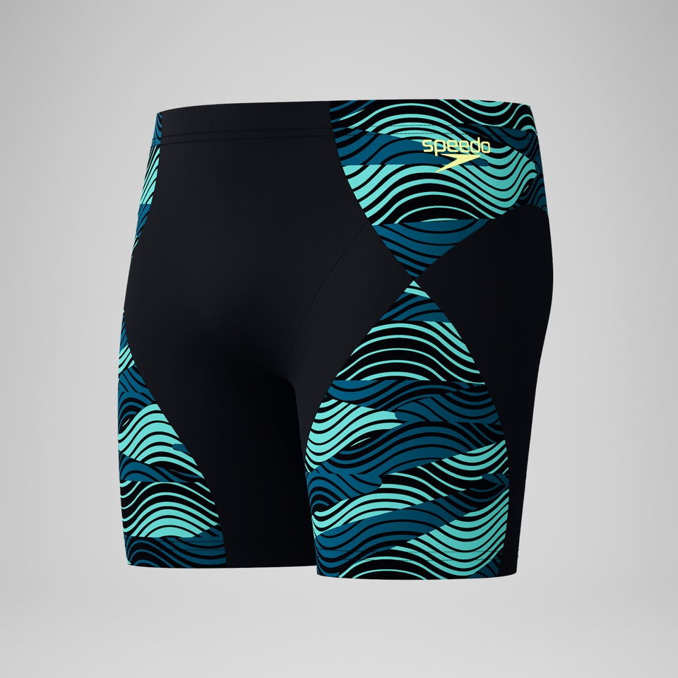 Endurance+ Max Splice Mid Jammer Black/Turquoise | Speedo
