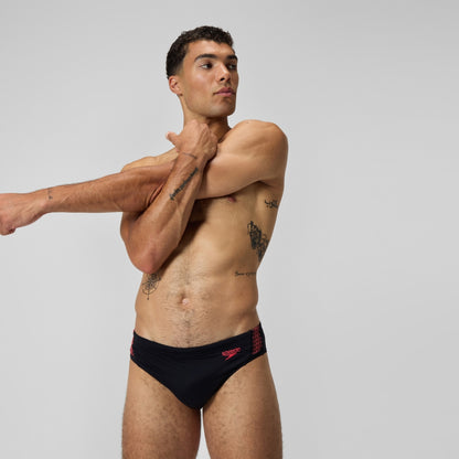 HyperBoom Splice Brief Black/Coral | Speedo
