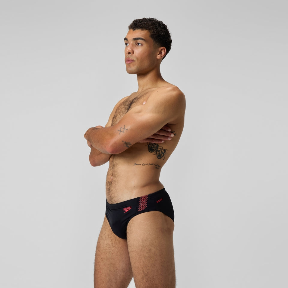 HyperBoom Splice Brief Black/Coral | Speedo