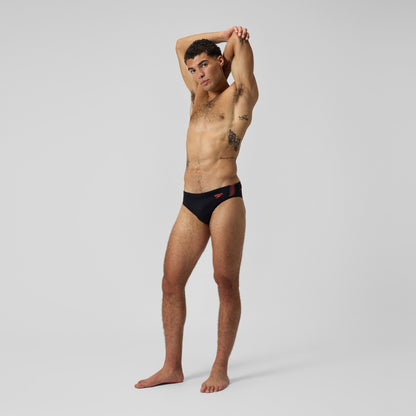 HyperBoom Splice Brief Black/Coral | Speedo