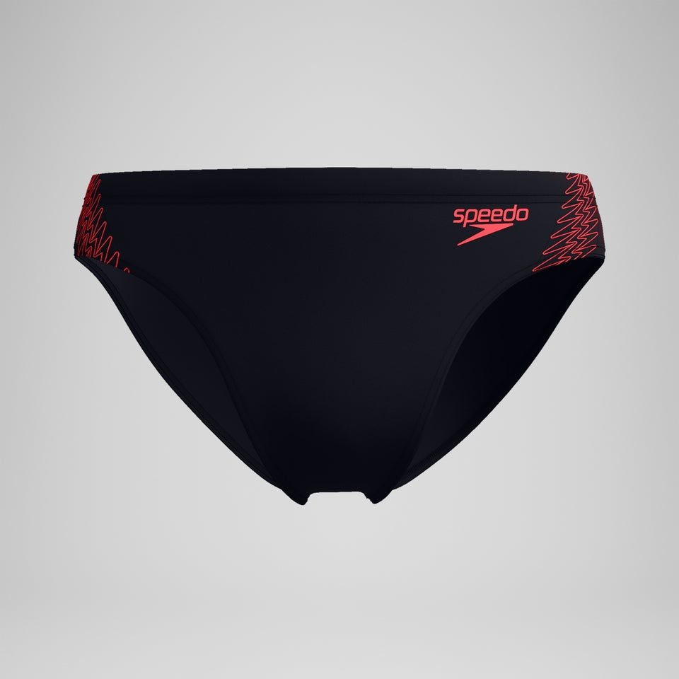 HyperBoom Splice Brief Black/Coral | Speedo