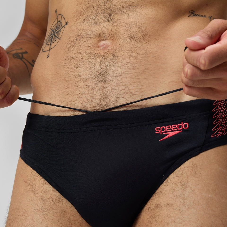 HyperBoom Splice Brief Black/Coral | Speedo
