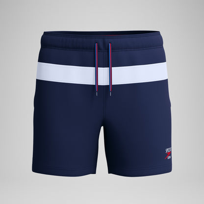 Jetstream 16'' Striped Colourblock Swim Shorts Navy/White | Speedo