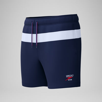 Jetstream 16'' Striped Colourblock Swim Shorts Navy/White | Speedo