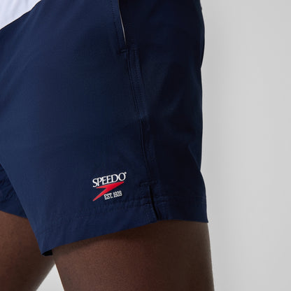 Jetstream 16'' Striped Colourblock Swim Shorts Navy/White | Speedo