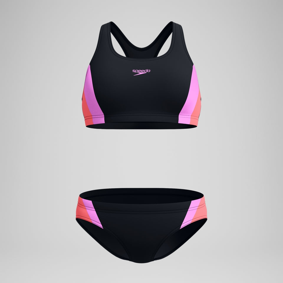 Colourblock Splice 2.0 Bikini Black/Pink | Speedo